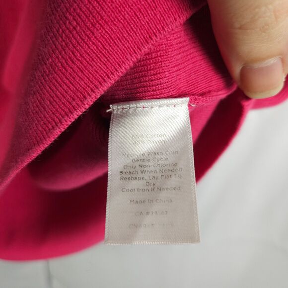 Talbots Womens Medium Pink Crewneck Cotton Modal Sweater Vest Sleeveless - Picture 3 of 6